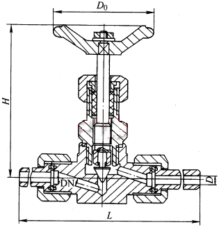 J21HJ21W  PN25 PN40 ƽֹμṹߴʾͼ