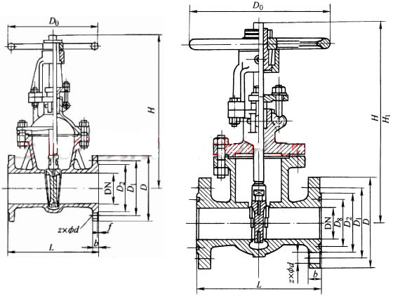 Z40WZ40Y բμṹߴʾͼ